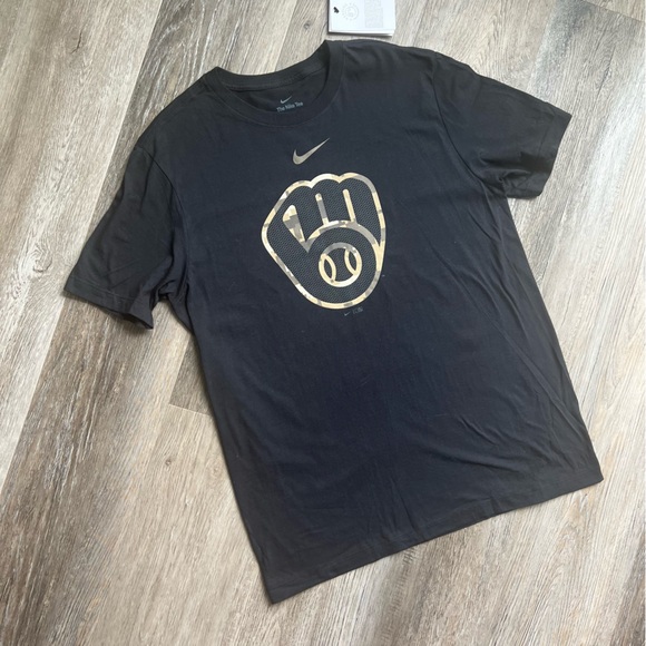 NWT Nike x MLB Milwaukee Brewers camo logo tee - Picture 6 of 8